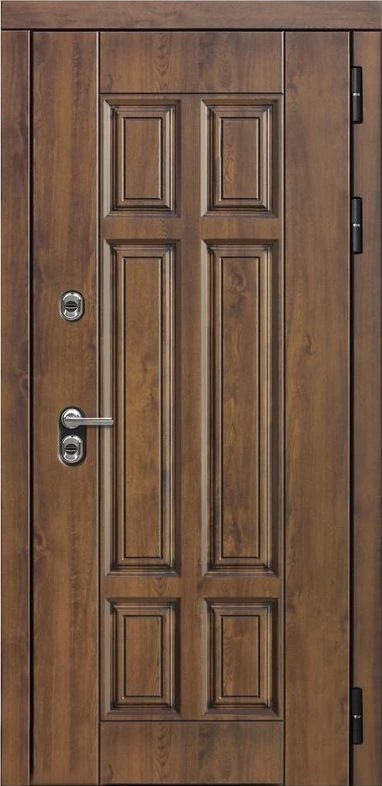 Входная дверь ДвериПРО Квадро СБ-3 листв. бел. (21 беленый дуб) DPRO196768 внешняя сторона