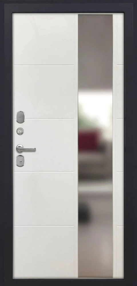 Входная дверь ДвериПРО Квадро ФЛЗ-649 капучино (зеркало) DPRO200369 внутренняя сторона