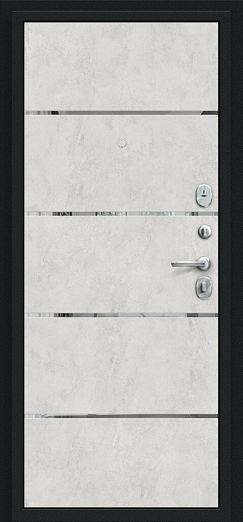 Входная дверь Лайн Букле черное/Look Art BR4635