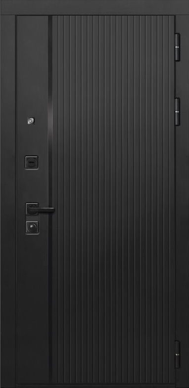 Входная дверь ДвериПРО L-45 ФЛ-185 (10мм, ПВХ ясень белый) DPRO198102 внешняя сторона