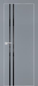 Межкомнатная дверь PX-11  AL кромка с 4-х ст. Серый матовый