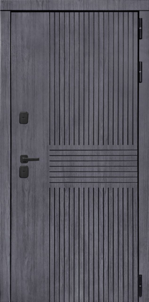 Входная дверь ДвериПРО Берген ФЛ-700 (10мм, ясень грей) DPRO196566 внешняя сторона