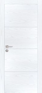 Межкомнатная дверь PX-2  AL кромка с 2-х ст. Дуб скай белый
