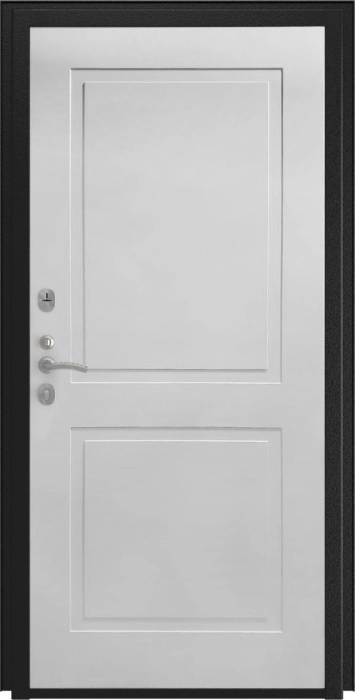 Входная дверь L-45 ФЛ-609 (L-52, 10мм, белый матовый) внутренняя сторона